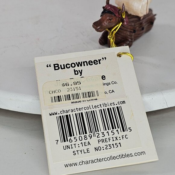 Cow Parade Bucowneer Mini Moo Figurine Collectible With Tag *Repaired* - Picture 6 of 9